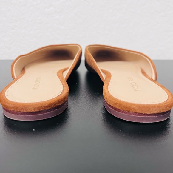 Veronica Beard Tan and Black Leather Mules,size 7.5 - Picture 5 of 7